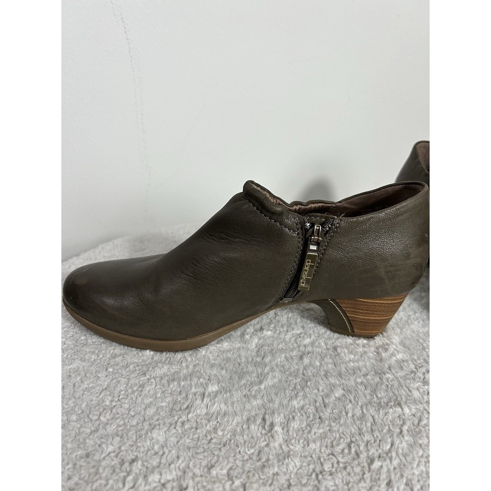 Dansko Debbie Burnished Ankle Boots, Taupe, Women's 37 EU (US 6.5-7) - Picture 7 of 15